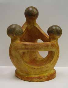 Mexican Terra Cotta  Motherhood Sculpture